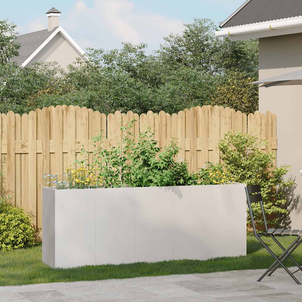 Plantenbak 200x40x80 cm roestvrij staal is nu te koop bij PeponiXL, paradijselijk wonen!