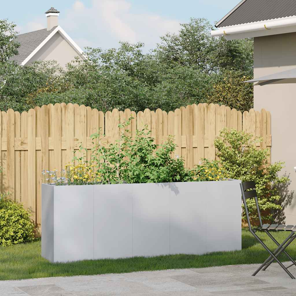 Plantenbak 200x40x80 cm gegalvaniseerd staal is nu te koop bij PeponiXL, paradijselijk wonen!