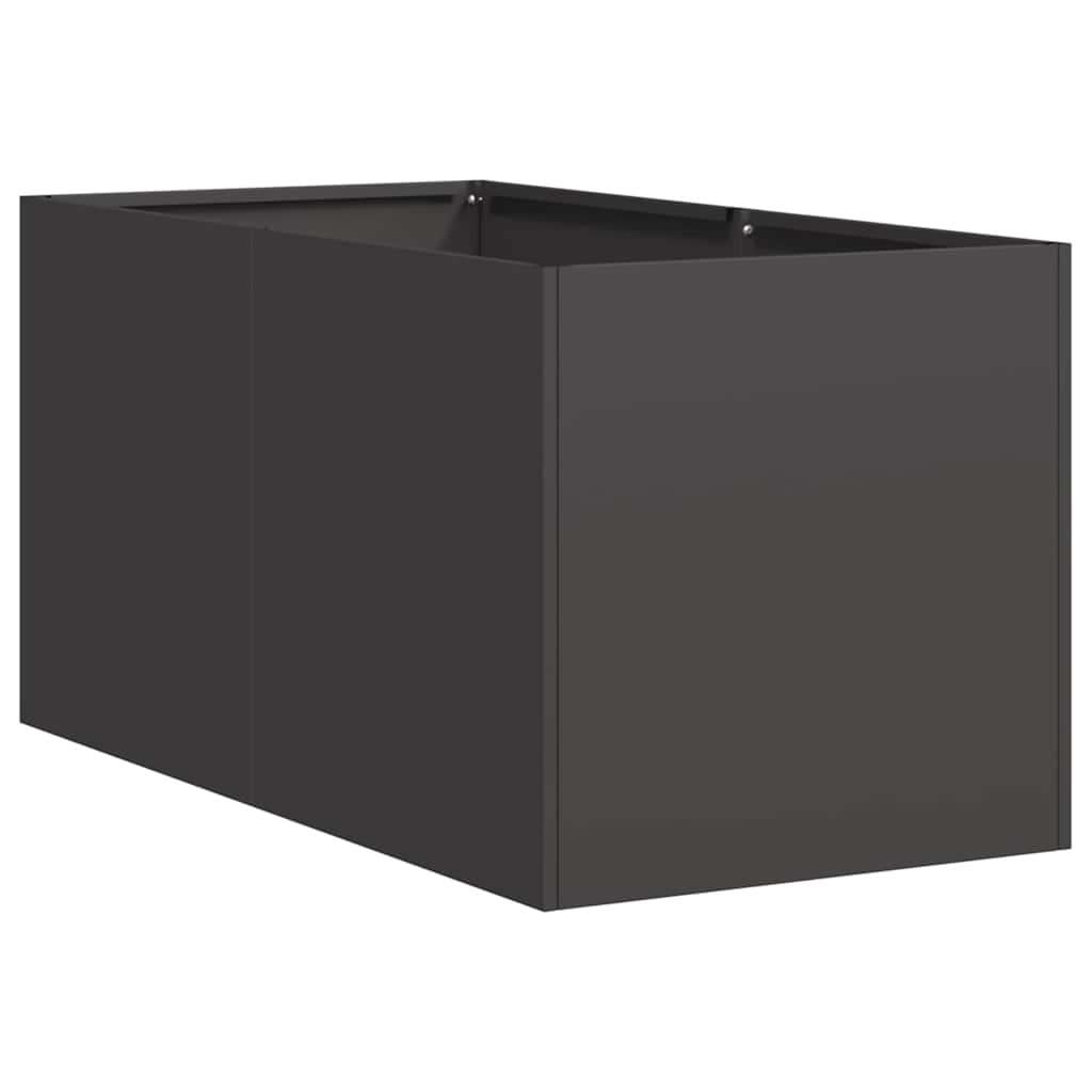 Plantenbak 40x80x40 cm koudgewalst staal zwart is nu te koop bij PeponiXL, paradijselijk wonen!