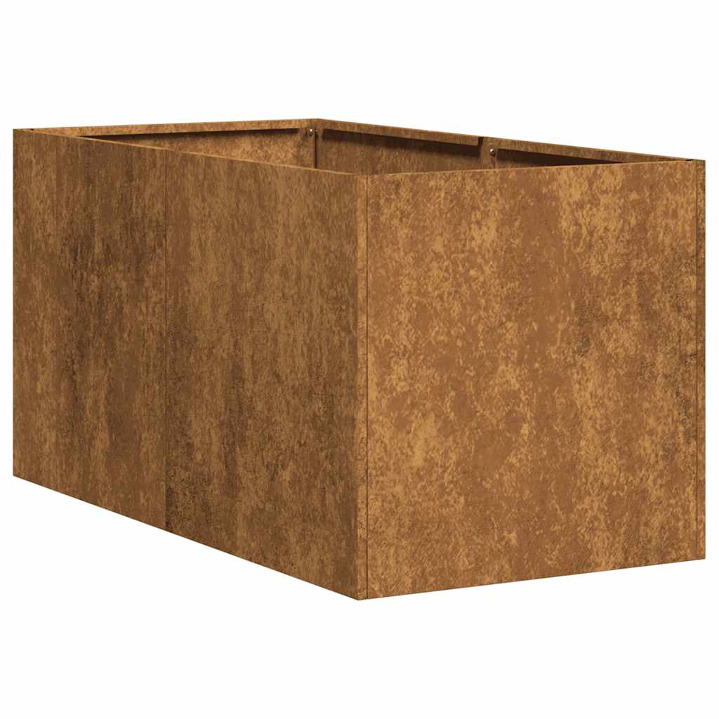 Plantenbak roestig 40x80x40 cm weervast staal is nu te koop bij PeponiXL, paradijselijk wonen!