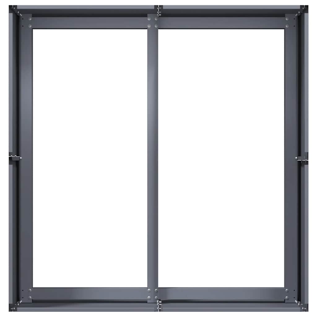 Plantenbak 80x80x40 cm koudgewalst staal antracietkleurig is nu te koop bij PeponiXL, paradijselijk wonen!