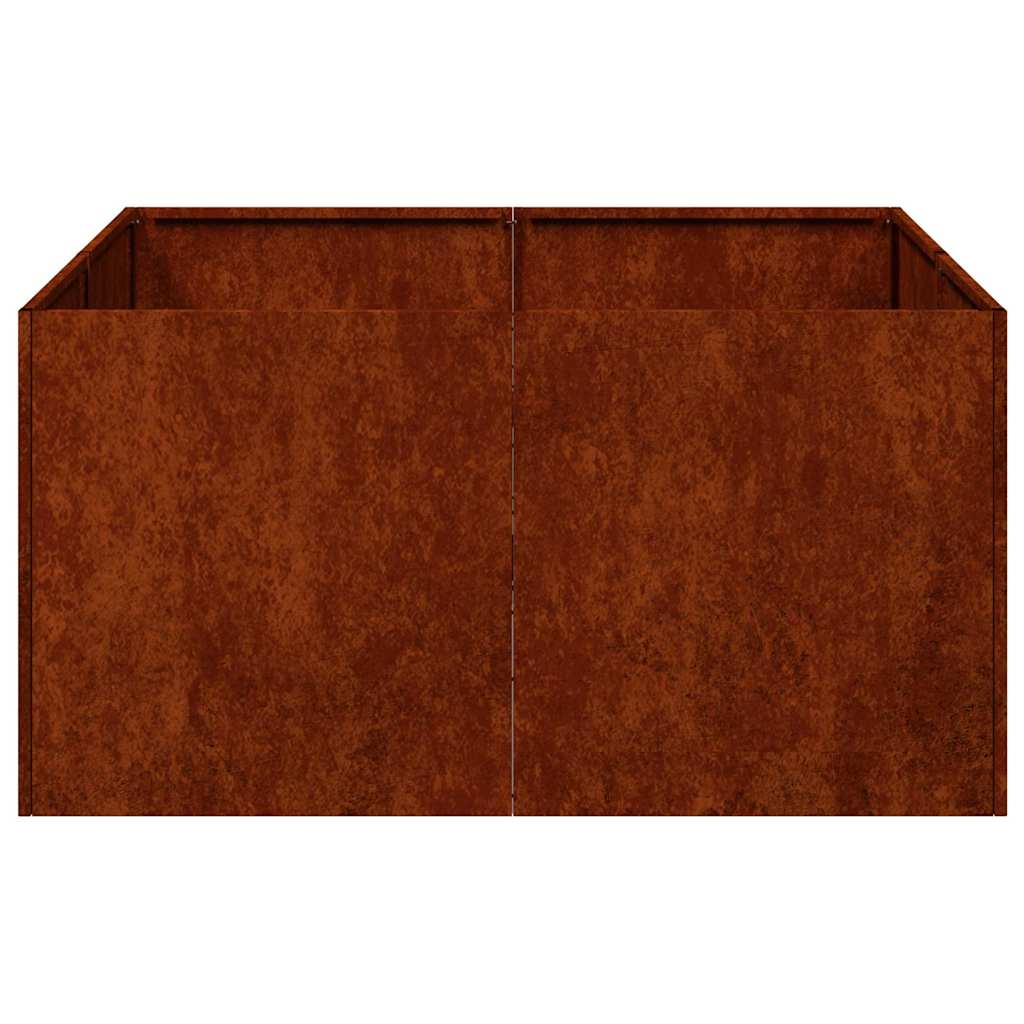 Plantenbak roestig 80x80x40 cm weervast staal is nu te koop bij PeponiXL, paradijselijk wonen!