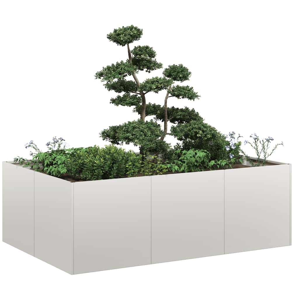 Plantenbak 120x80x40 cm roestvrij staal is nu te koop bij PeponiXL, paradijselijk wonen!