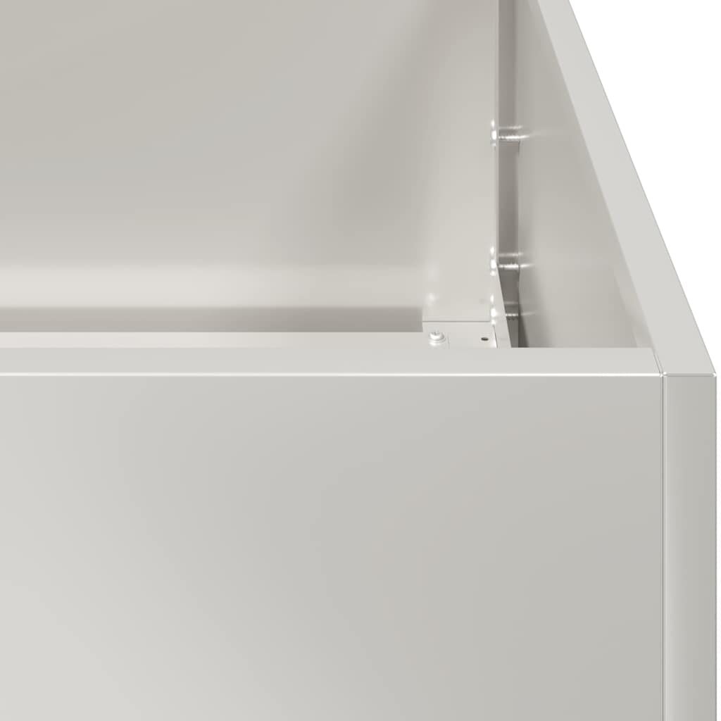 Plantenbak 200x80x40 cm roestvrij staal is nu te koop bij PeponiXL, paradijselijk wonen!