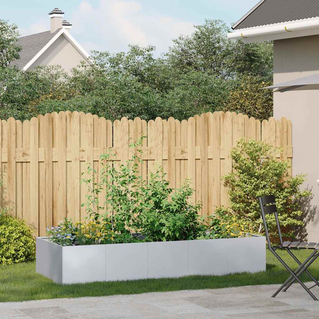 Plantenbak 200x80x40 cm gegalvaniseerd staal is nu te koop bij PeponiXL, paradijselijk wonen!