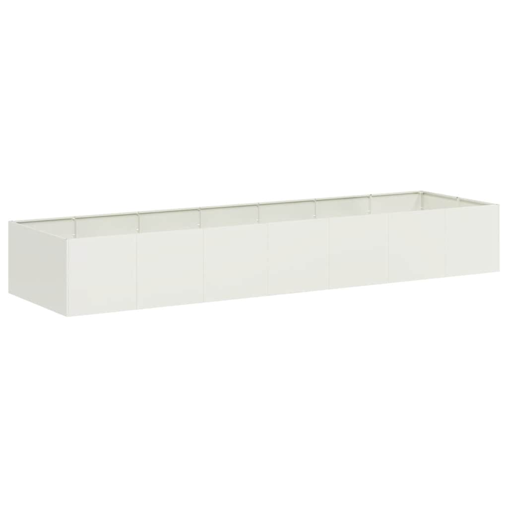 Plantenbak 280x80x40 cm staal wit is nu te koop bij PeponiXL, paradijselijk wonen!