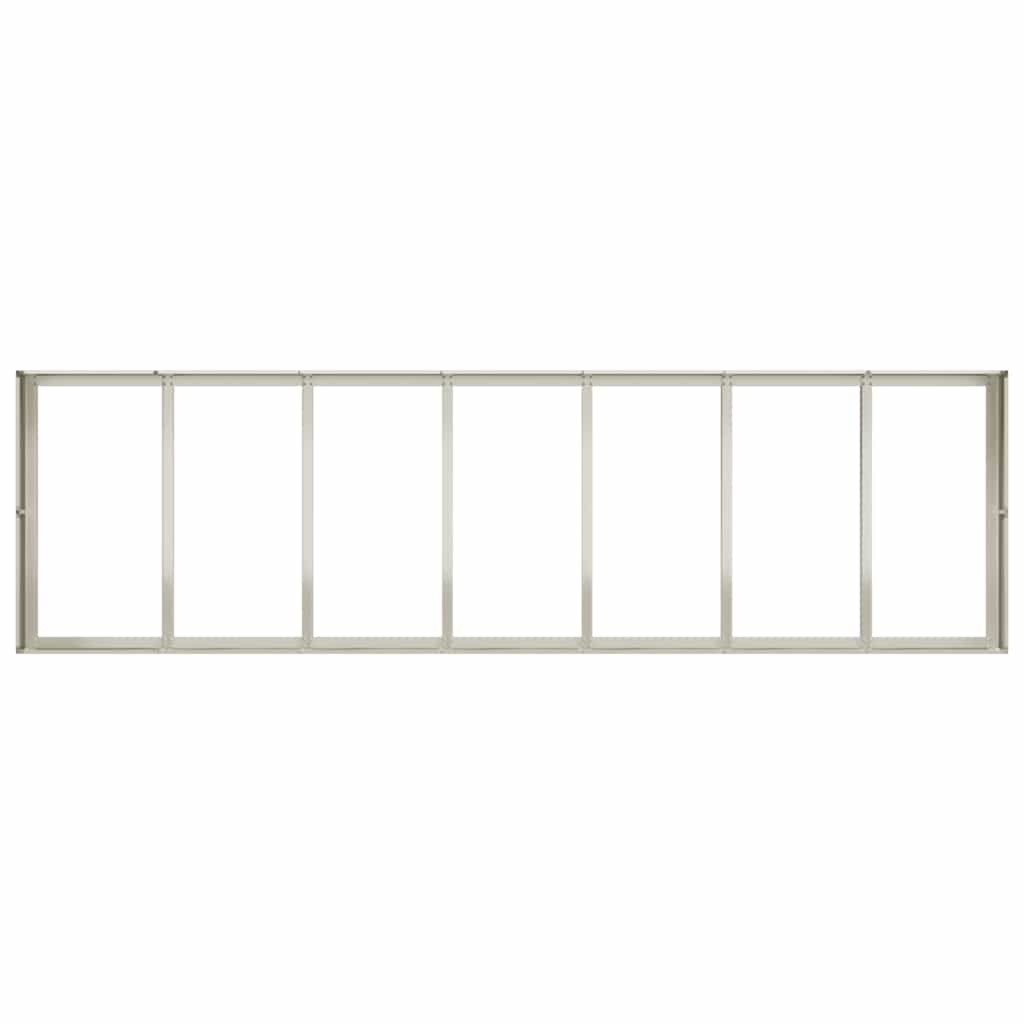 Plantenbak 280x80x40 cm staal wit is nu te koop bij PeponiXL, paradijselijk wonen!