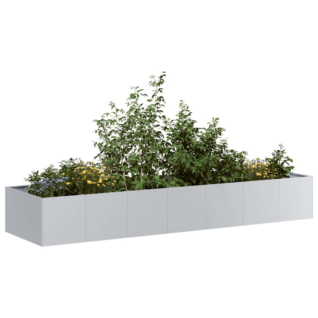 Plantenbak 280x80x40 cm gegalvaniseerd staal is nu te koop bij PeponiXL, paradijselijk wonen!