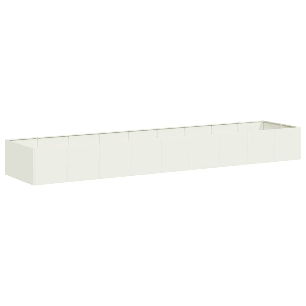 Plantenbak 360x80x40 cm staal wit is nu te koop bij PeponiXL, paradijselijk wonen!