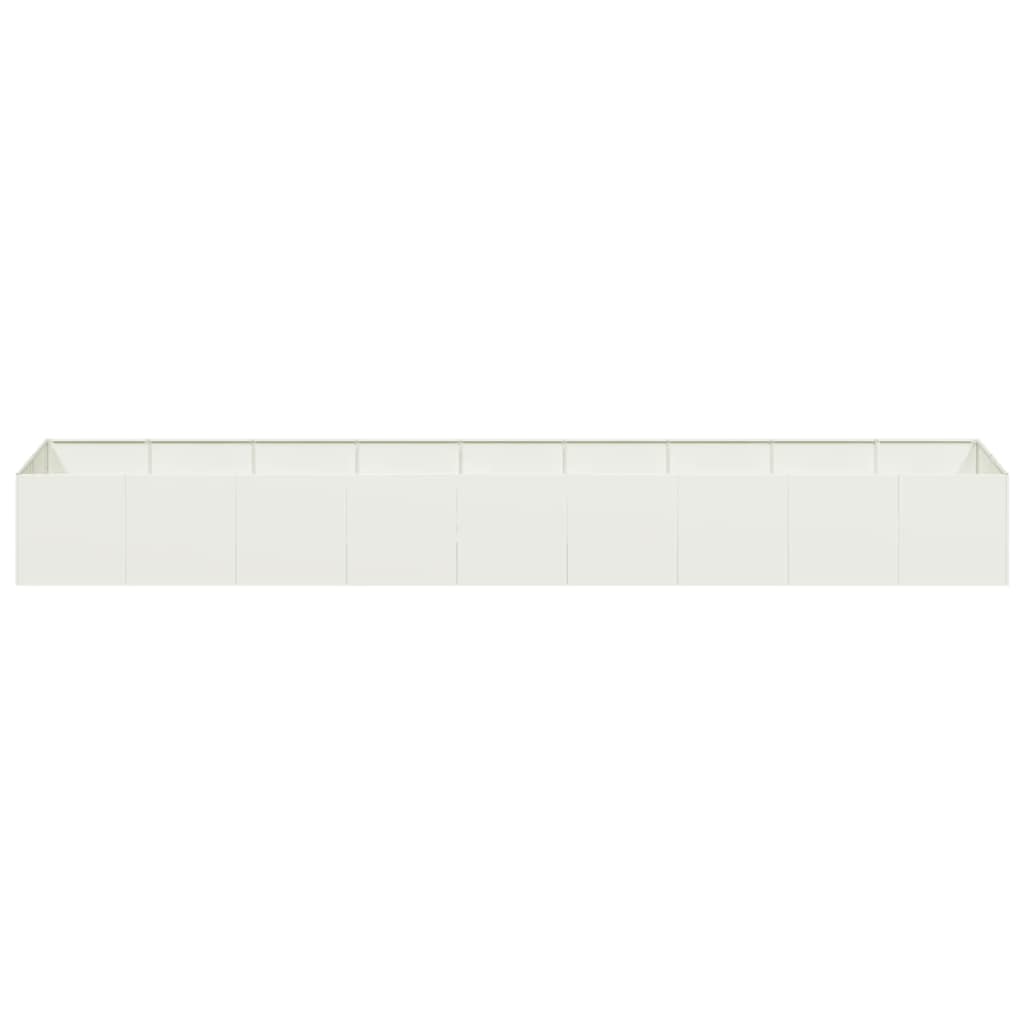 Plantenbak 360x80x40 cm staal wit is nu te koop bij PeponiXL, paradijselijk wonen!