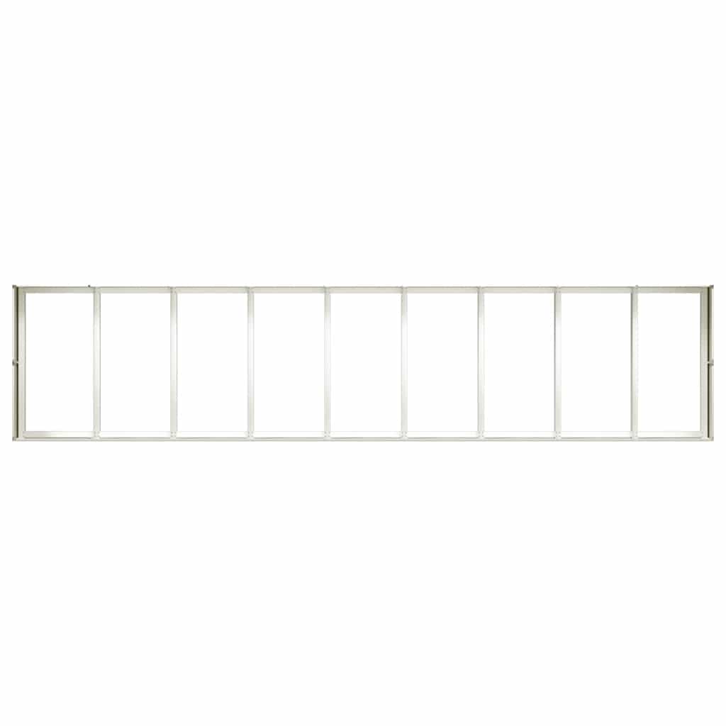 Plantenbak 360x80x40 cm staal wit is nu te koop bij PeponiXL, paradijselijk wonen!