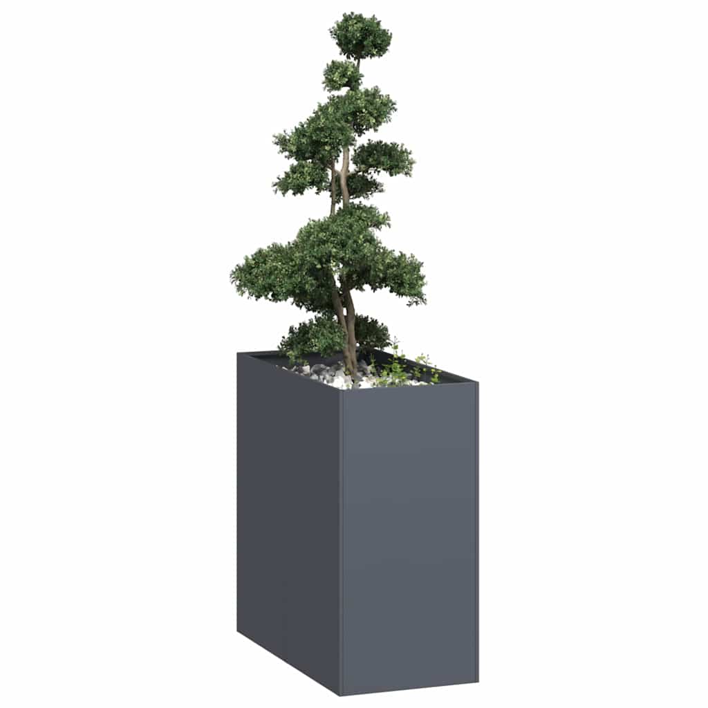Plantenbak 40x80x80 cm staal antracietkleurig is nu te koop bij PeponiXL, paradijselijk wonen!