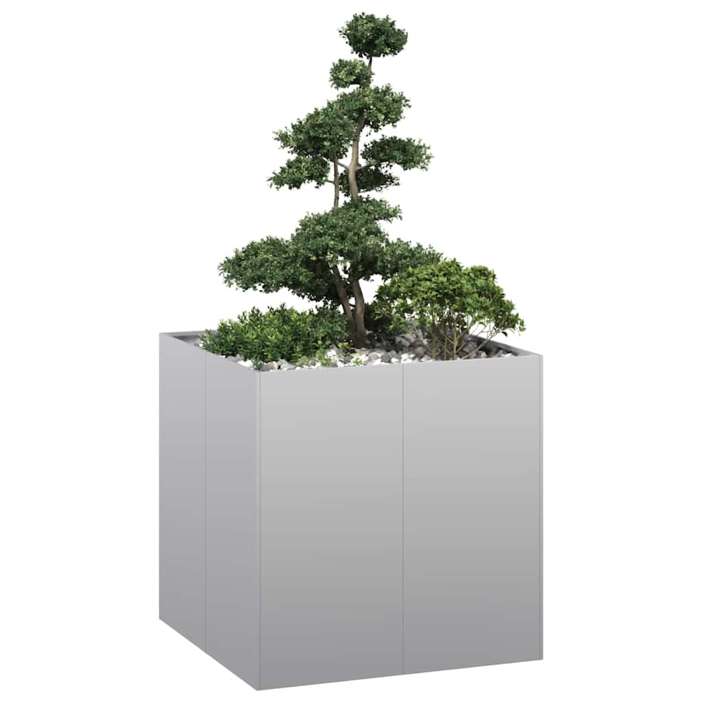 Plantenbak 80x80x80 cm gegalvaniseerd staal is nu te koop bij PeponiXL, paradijselijk wonen!