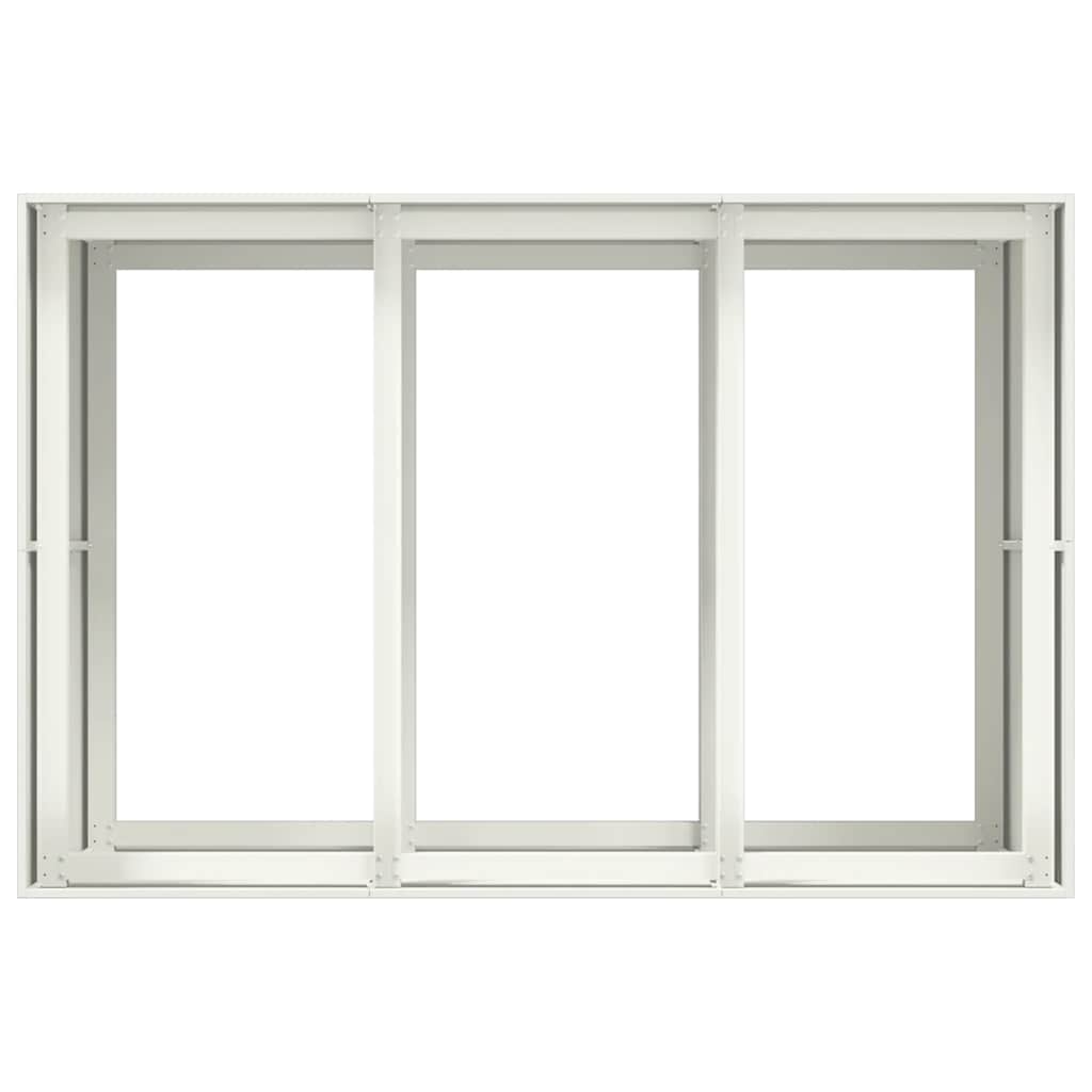 Plantenbak 120x80x80 cm staal wit is nu te koop bij PeponiXL, paradijselijk wonen!