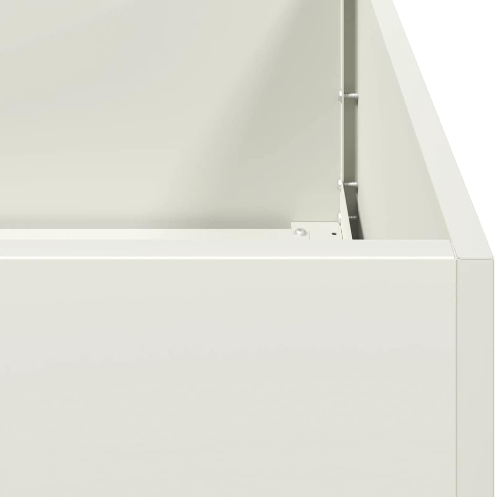 Plantenbak 120x80x80 cm staal wit is nu te koop bij PeponiXL, paradijselijk wonen!