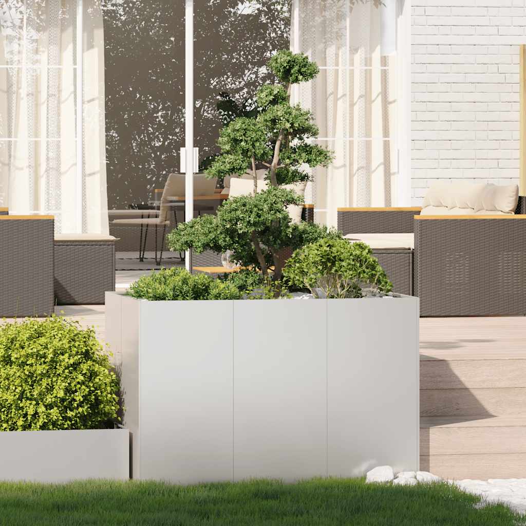 Plantenbak 120x80x80 cm roestvrij staal is nu te koop bij PeponiXL, paradijselijk wonen!