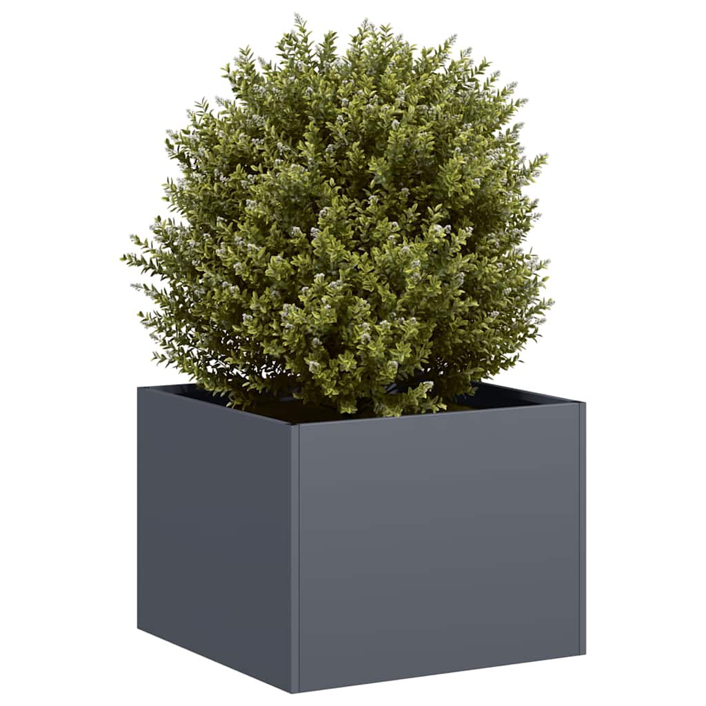 Plantenbak 40x40x30 cm staal antracietkleurig is nu te koop bij PeponiXL, paradijselijk wonen!