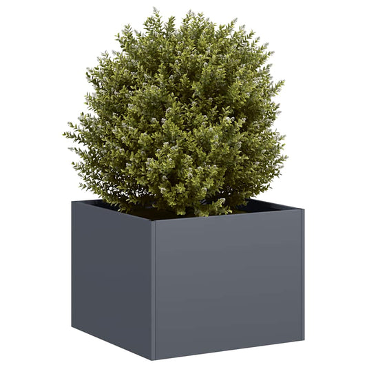 Plantenbak 40x40x30 cm staal antracietkleurig is nu te koop bij PeponiXL, paradijselijk wonen!