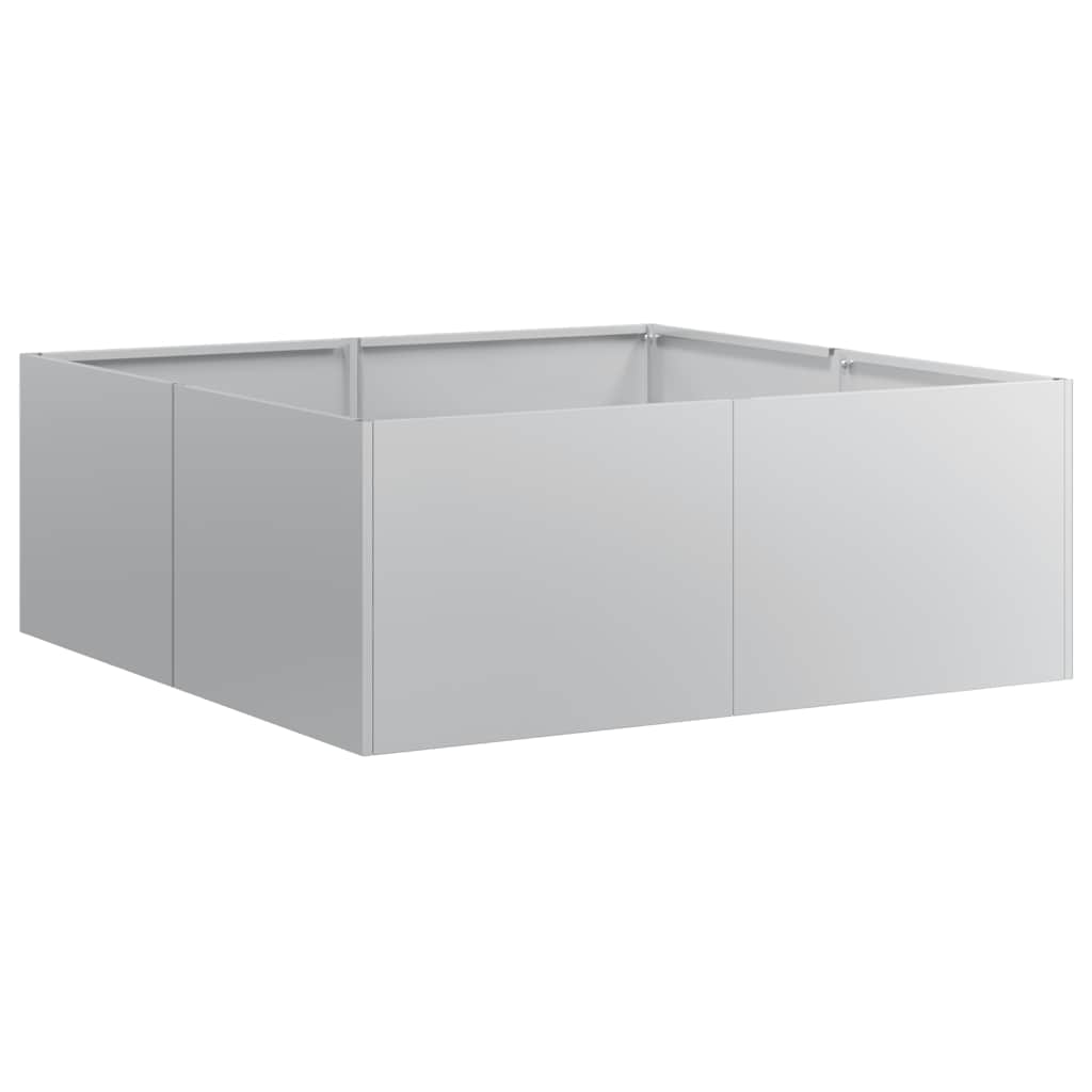 Plantenbak 80x80x30 cm gegalvaniseerd staal is nu te koop bij PeponiXL, paradijselijk wonen!