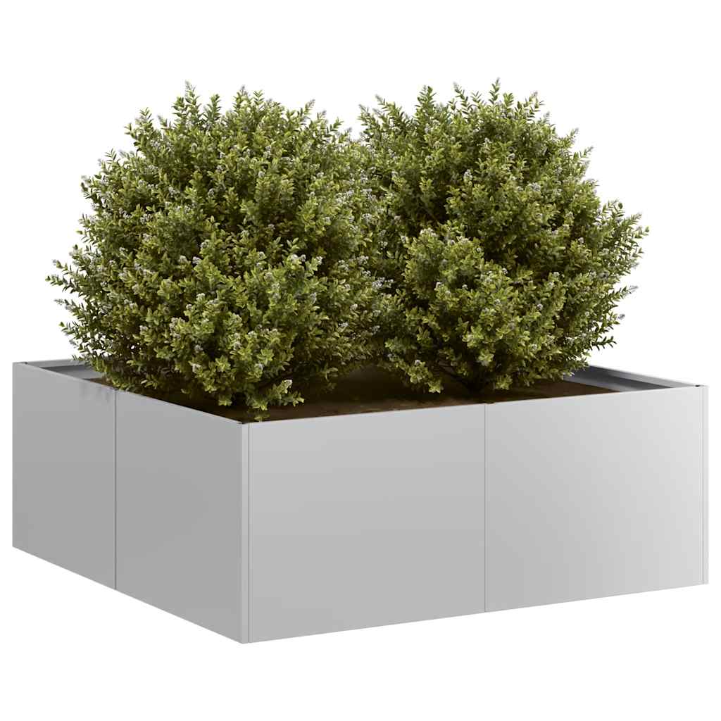 Plantenbak 80x80x30 cm gegalvaniseerd staal is nu te koop bij PeponiXL, paradijselijk wonen!