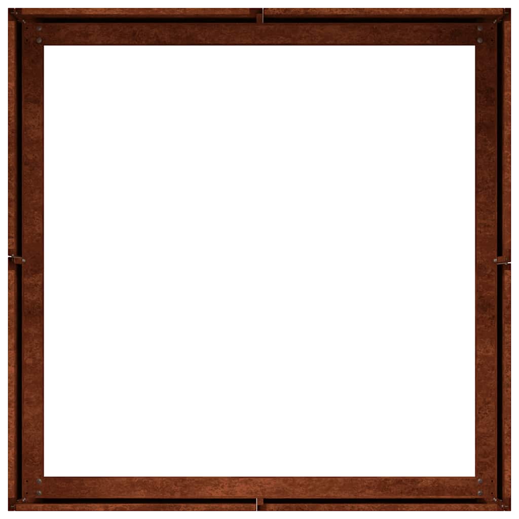 Plantenbak roestig 80x80x30 cm weervast staal is nu te koop bij PeponiXL, paradijselijk wonen!