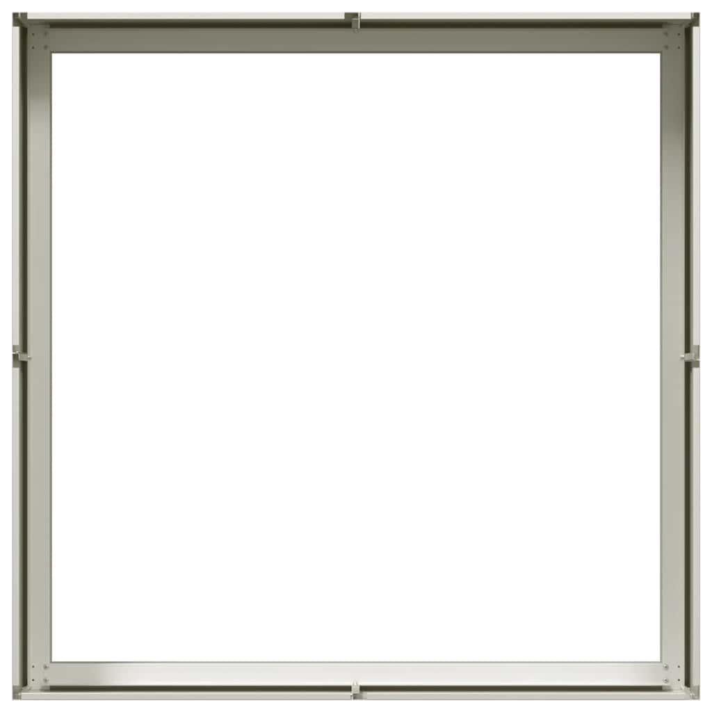 Plantenbak 100x100x30 cm staal wit is nu te koop bij PeponiXL, paradijselijk wonen!