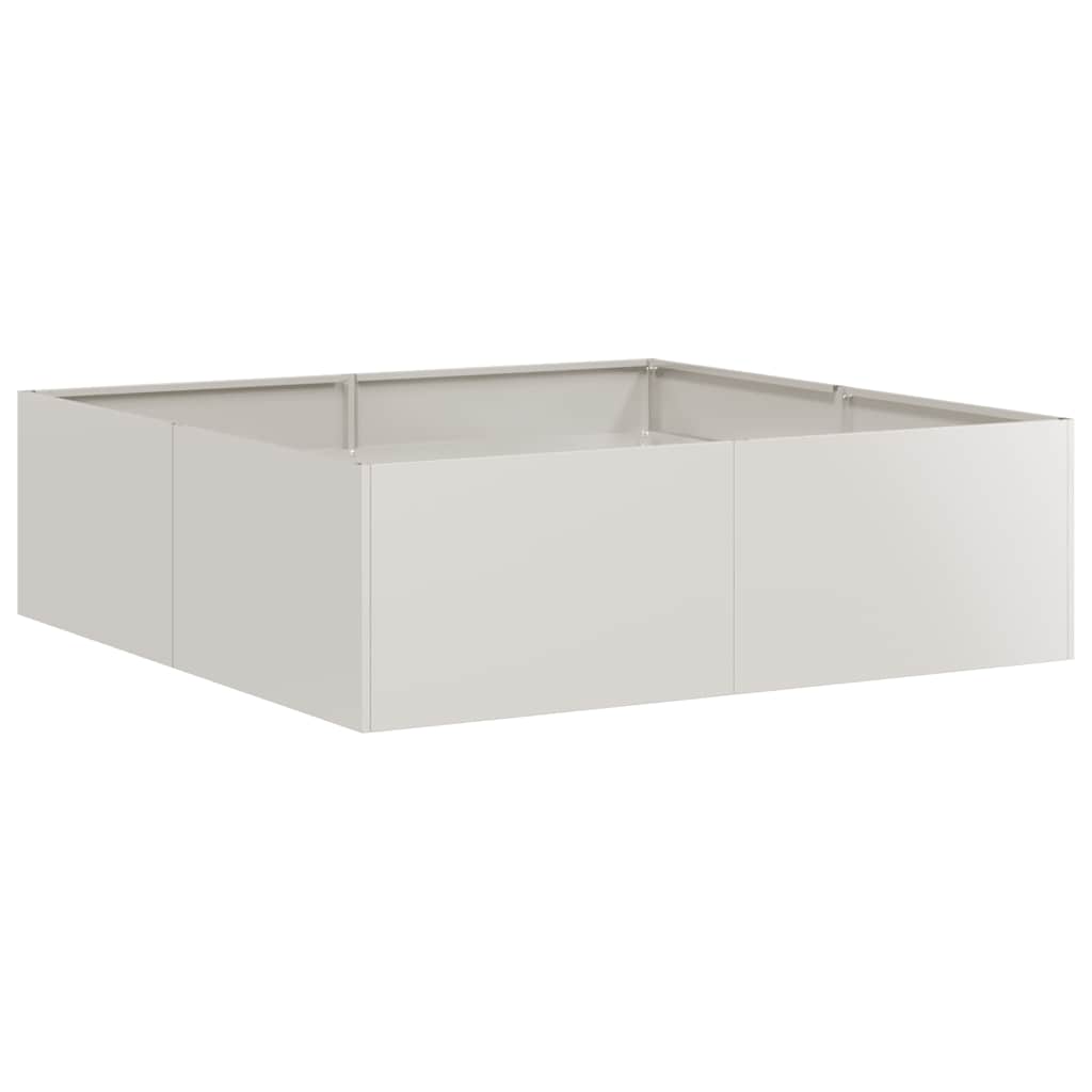 Plantenbak 100x100x30 cm roestvrij staal is nu te koop bij PeponiXL, paradijselijk wonen!