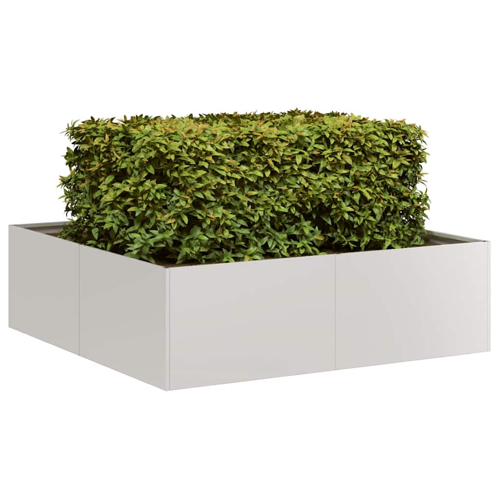 Plantenbak 100x100x30 cm roestvrij staal is nu te koop bij PeponiXL, paradijselijk wonen!