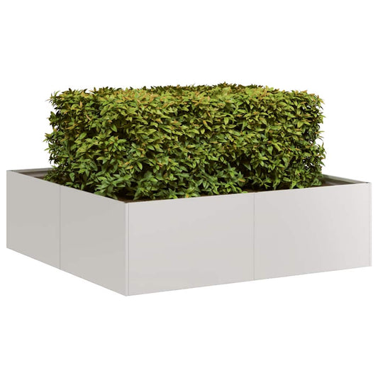 Plantenbak 100x100x30 cm roestvrij staal is nu te koop bij PeponiXL, paradijselijk wonen!