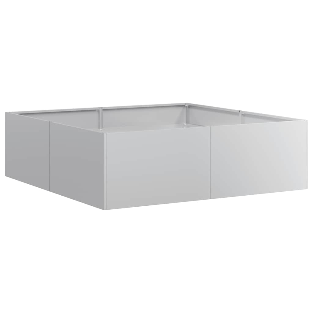 Plantenbak 100x100x30 cm gegalvaniseerd staal is nu te koop bij PeponiXL, paradijselijk wonen!