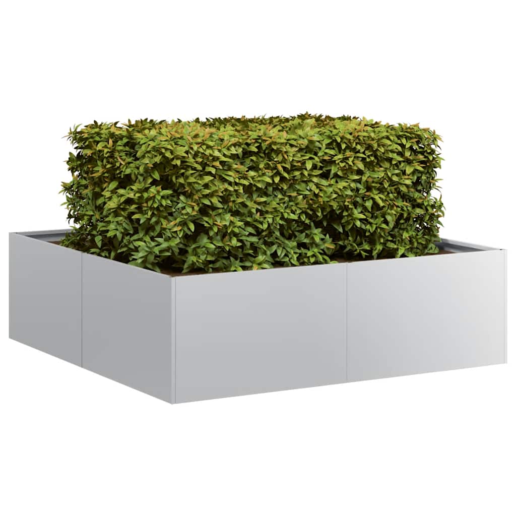 Plantenbak 100x100x30 cm gegalvaniseerd staal is nu te koop bij PeponiXL, paradijselijk wonen!