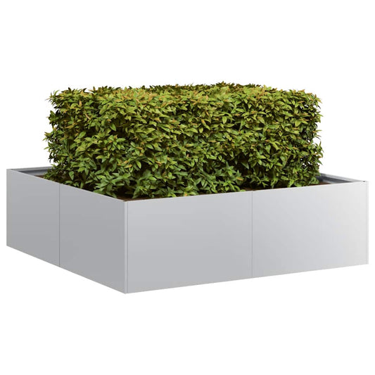 Plantenbak 100x100x30 cm gegalvaniseerd staal is nu te koop bij PeponiXL, paradijselijk wonen!