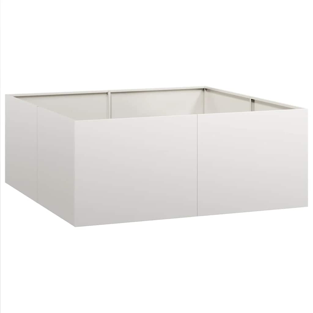 Plantenbak 100x100x40 cm roestvrij staal is nu te koop bij PeponiXL, paradijselijk wonen!