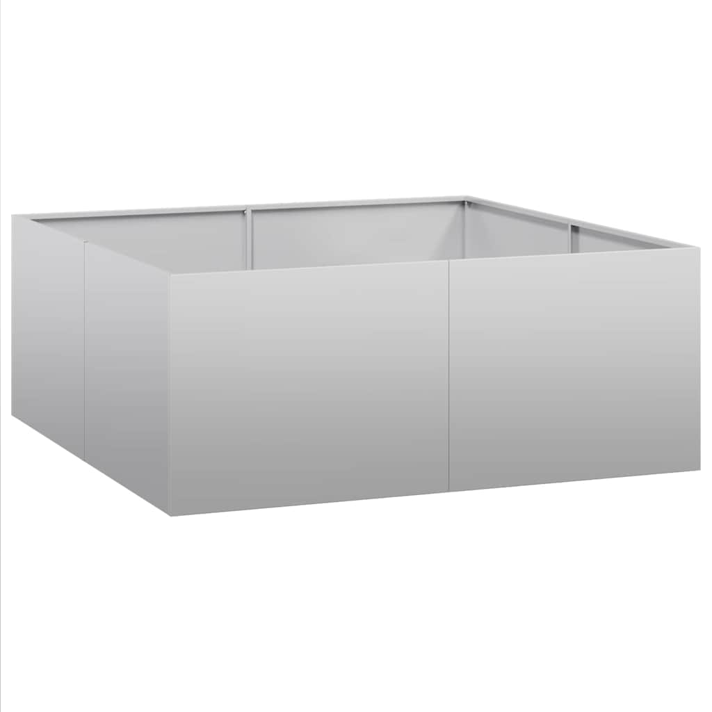 Plantenbak 100x100x40 cm gegalvaniseerd staal is nu te koop bij PeponiXL, paradijselijk wonen!