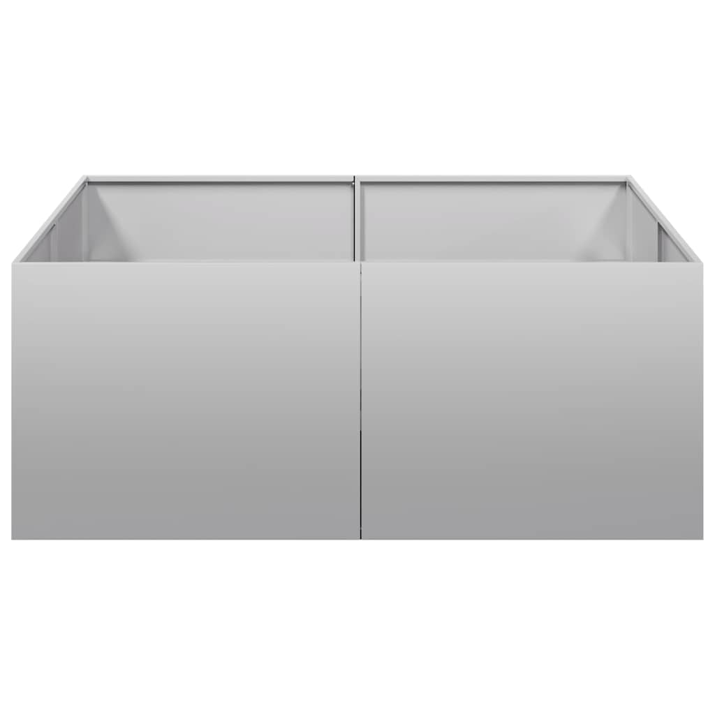 Plantenbak 100x100x40 cm gegalvaniseerd staal is nu te koop bij PeponiXL, paradijselijk wonen!