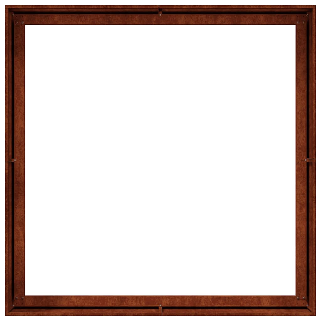 Plantenbak roestig 100x100x40 cm weervast staal is nu te koop bij PeponiXL, paradijselijk wonen!