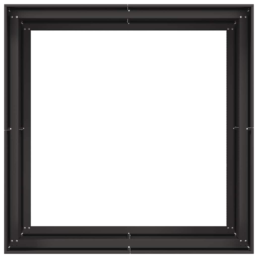 Plantenbak 100x100x80 cm staal zwart is nu te koop bij PeponiXL, paradijselijk wonen!