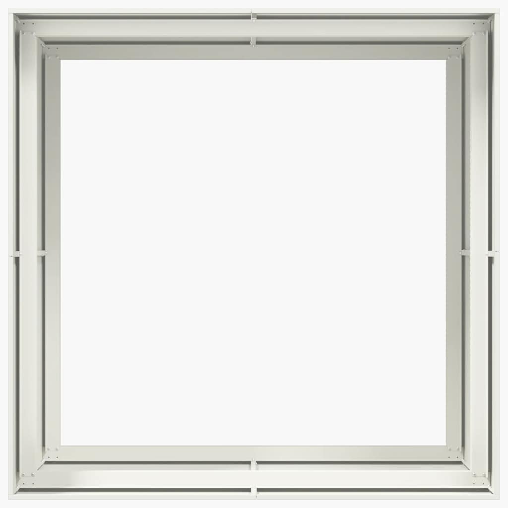 Plantenbak 100x100x80 cm staal wit is nu te koop bij PeponiXL, paradijselijk wonen!