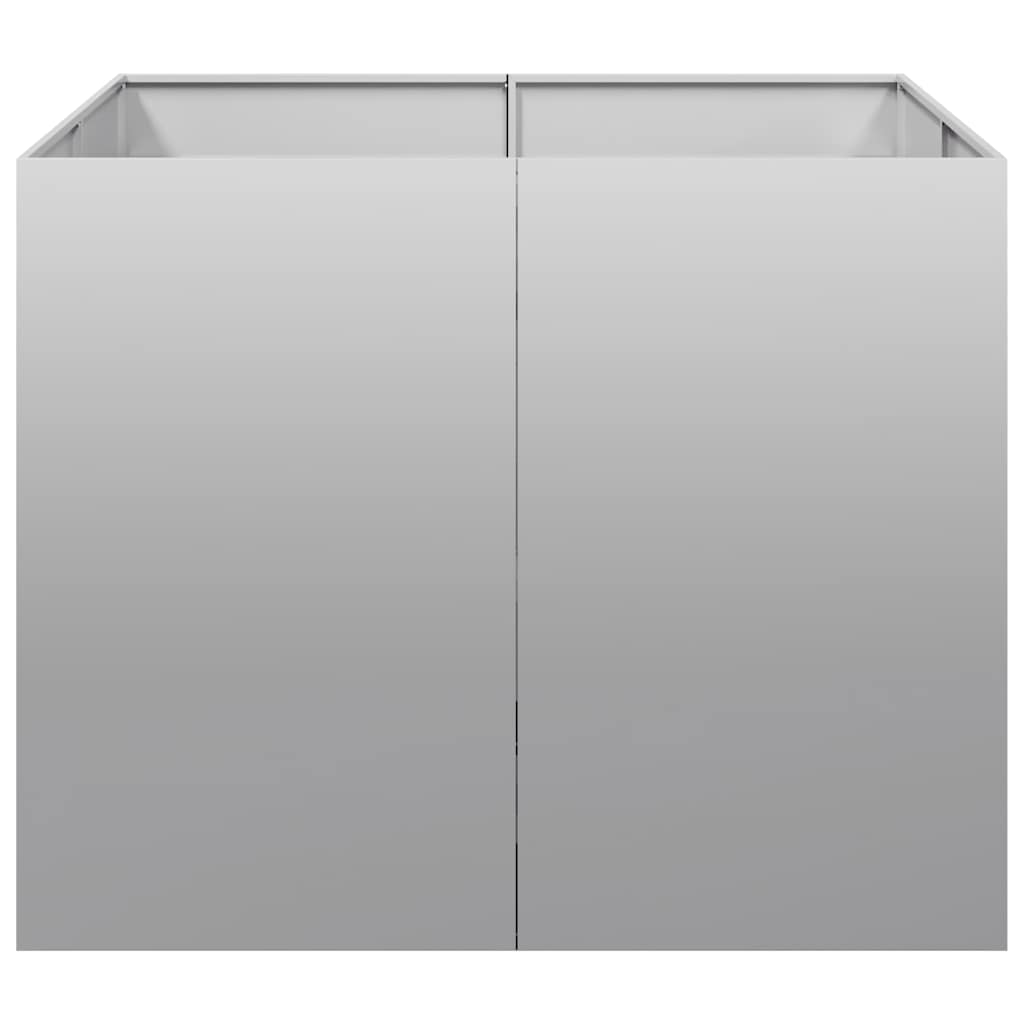 Plantenbak 100x100x80 cm gegalvaniseerd staal is nu te koop bij PeponiXL, paradijselijk wonen!