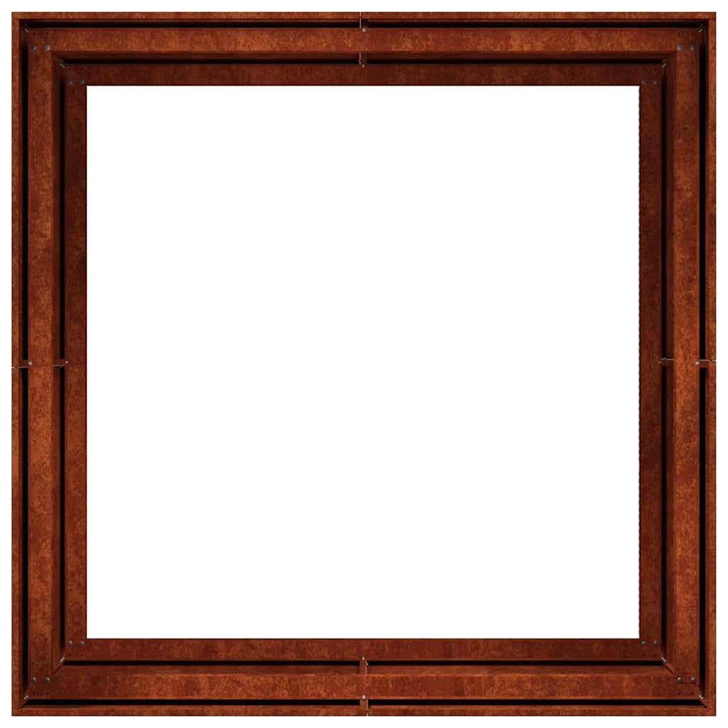 Plantenbak roestig 100x100x80 cm weervast staal is nu te koop bij PeponiXL, paradijselijk wonen!