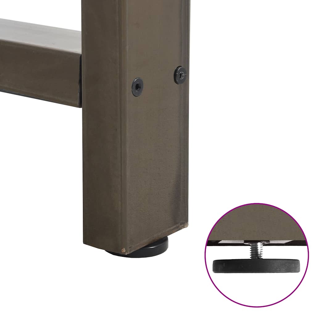 Eettafel 320x120x74 cm ovaal massief eikenhout lichtbruin is nu te koop bij PeponiXL, paradijselijk wonen!