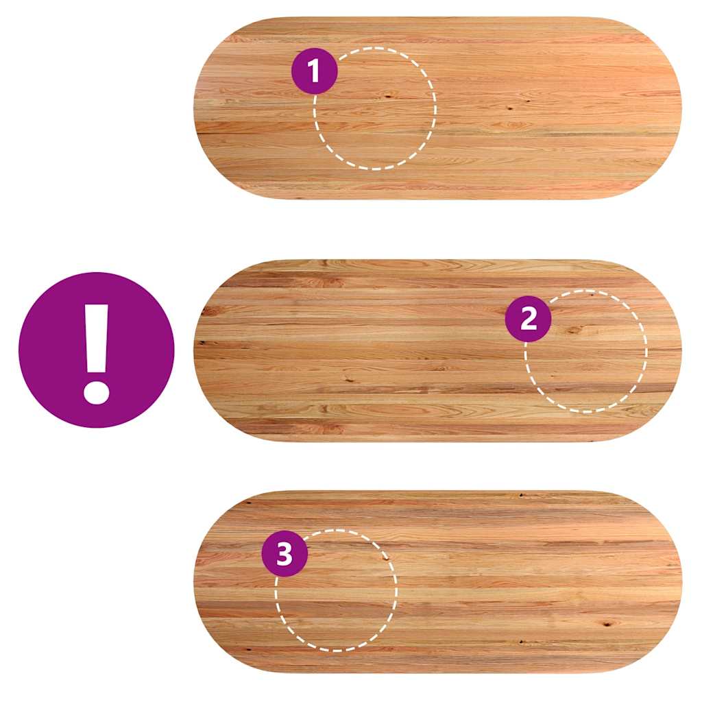 Eettafel 320x120x74 cm ovaal massief eikenhout lichtbruin is nu te koop bij PeponiXL, paradijselijk wonen!