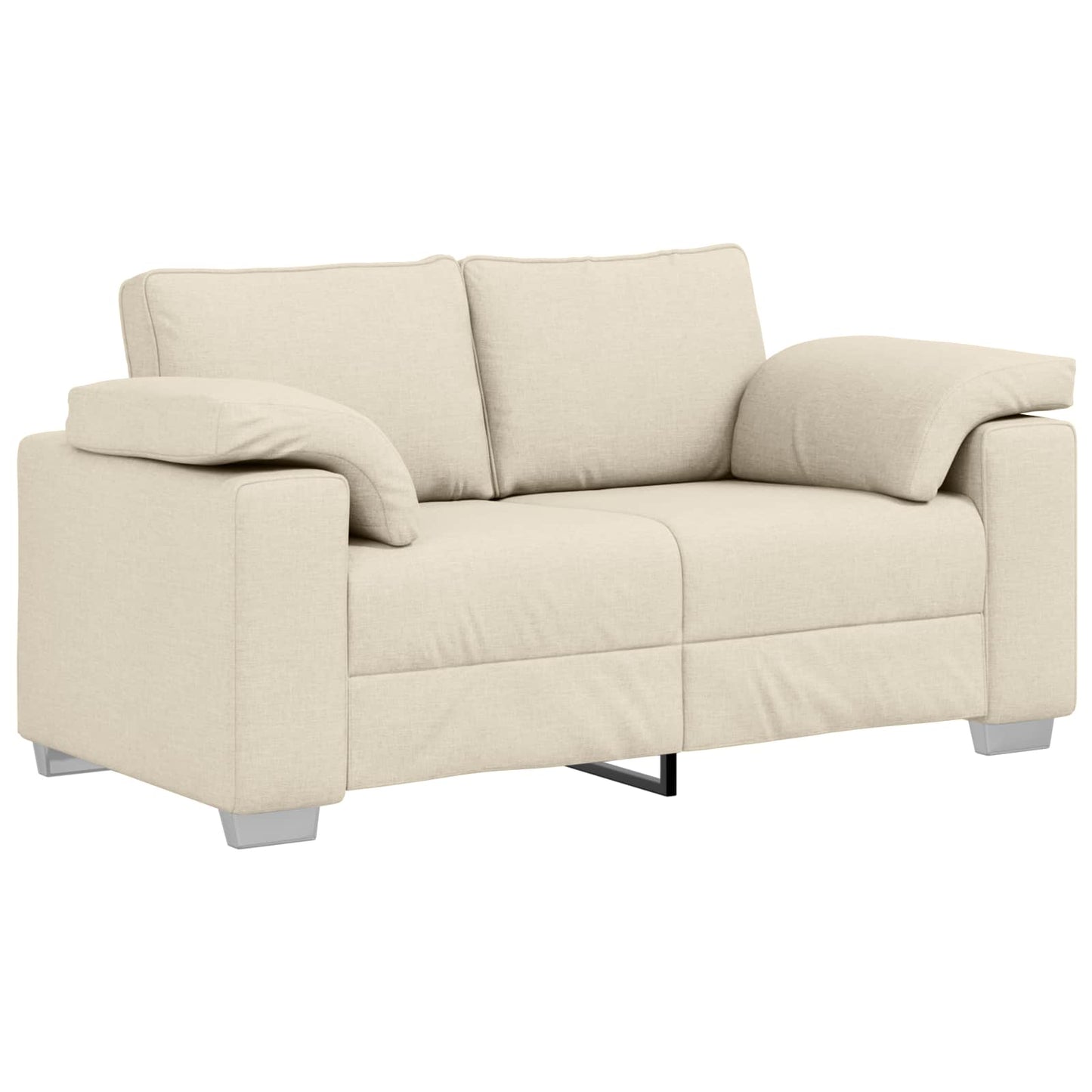 Bank 3 pcs Beige 219 x 80 x 82 cm Linnen-mix stof