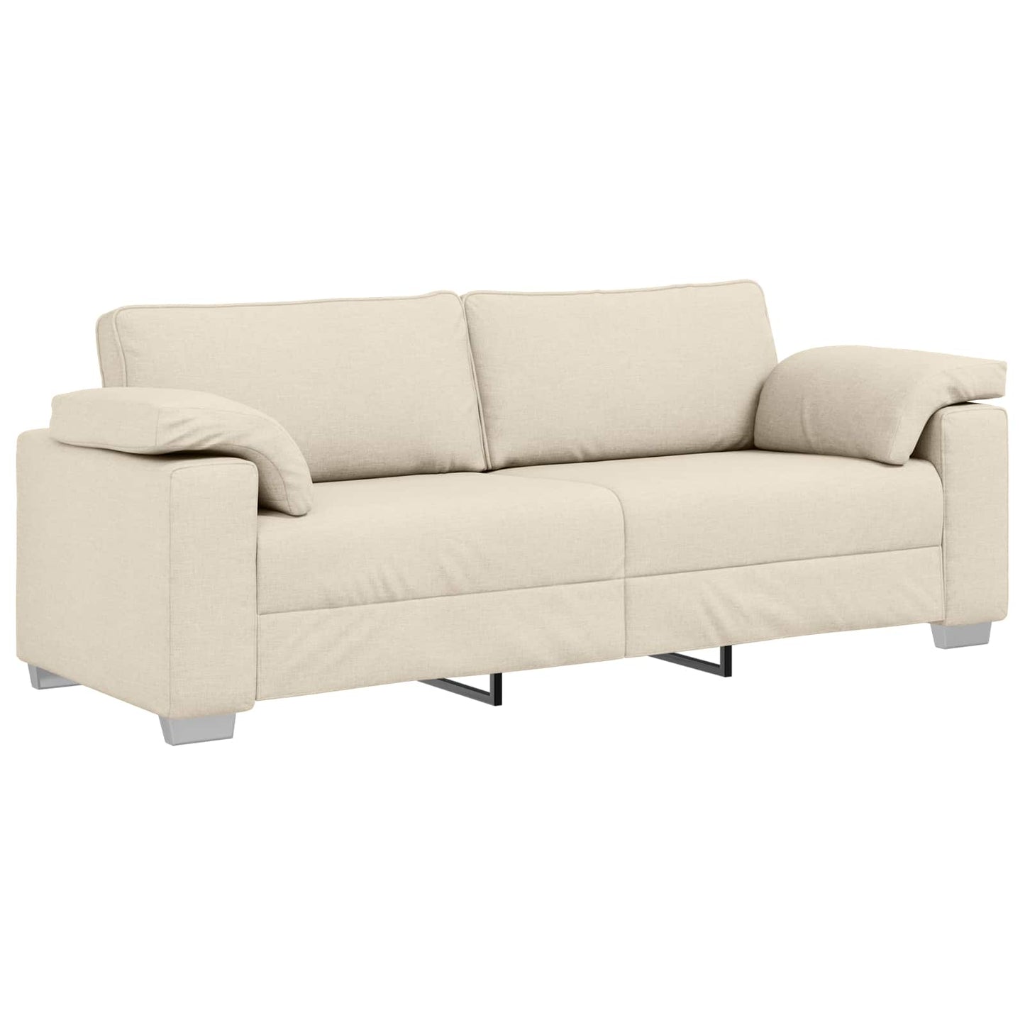 Bank 3 pcs Beige 219 x 80 x 82 cm Linnen-mix stof