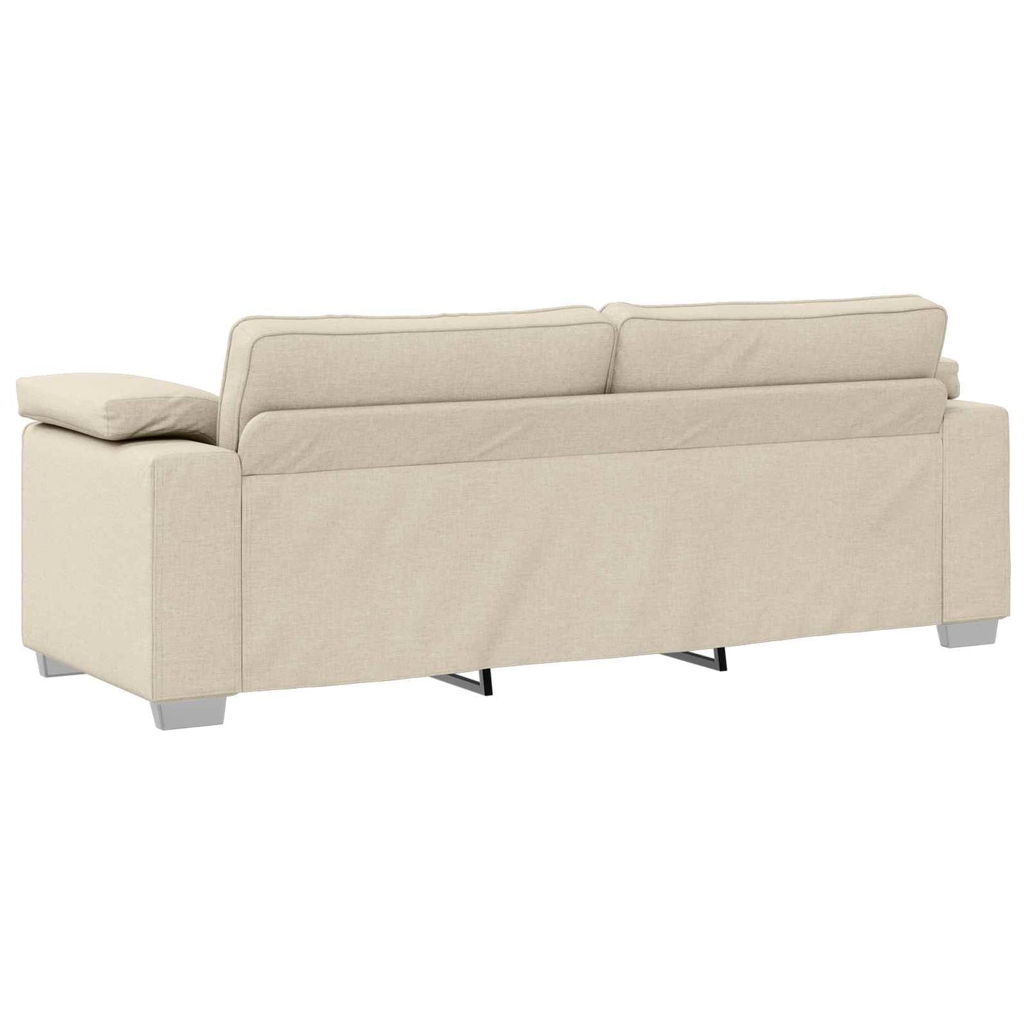 Bank 3 pcs Beige 219 x 80 x 82 cm Linnen-mix stof