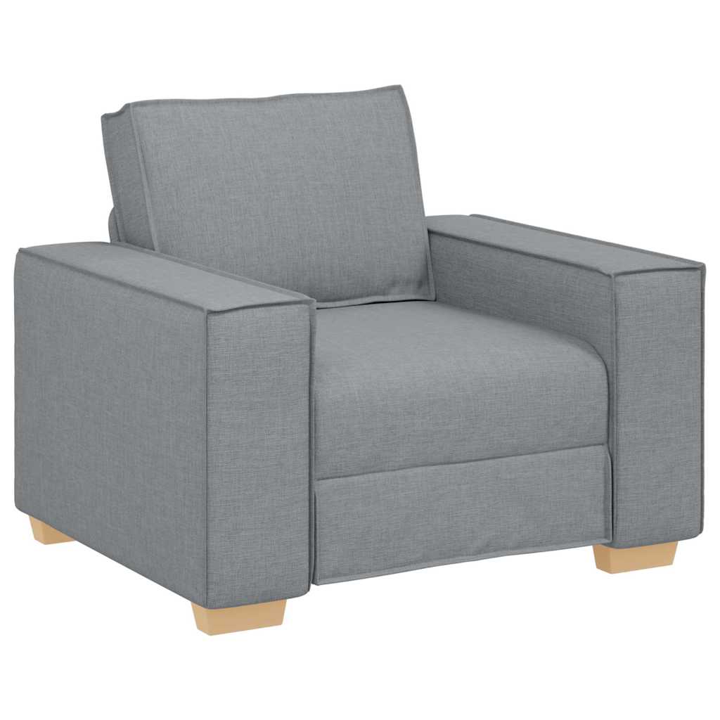 Bank 3 pcs Lichtgrijs 220 x 80 x 84 cm Linnen-mix stof is nu te koop bij PeponiXL, paradijselijk wonen!