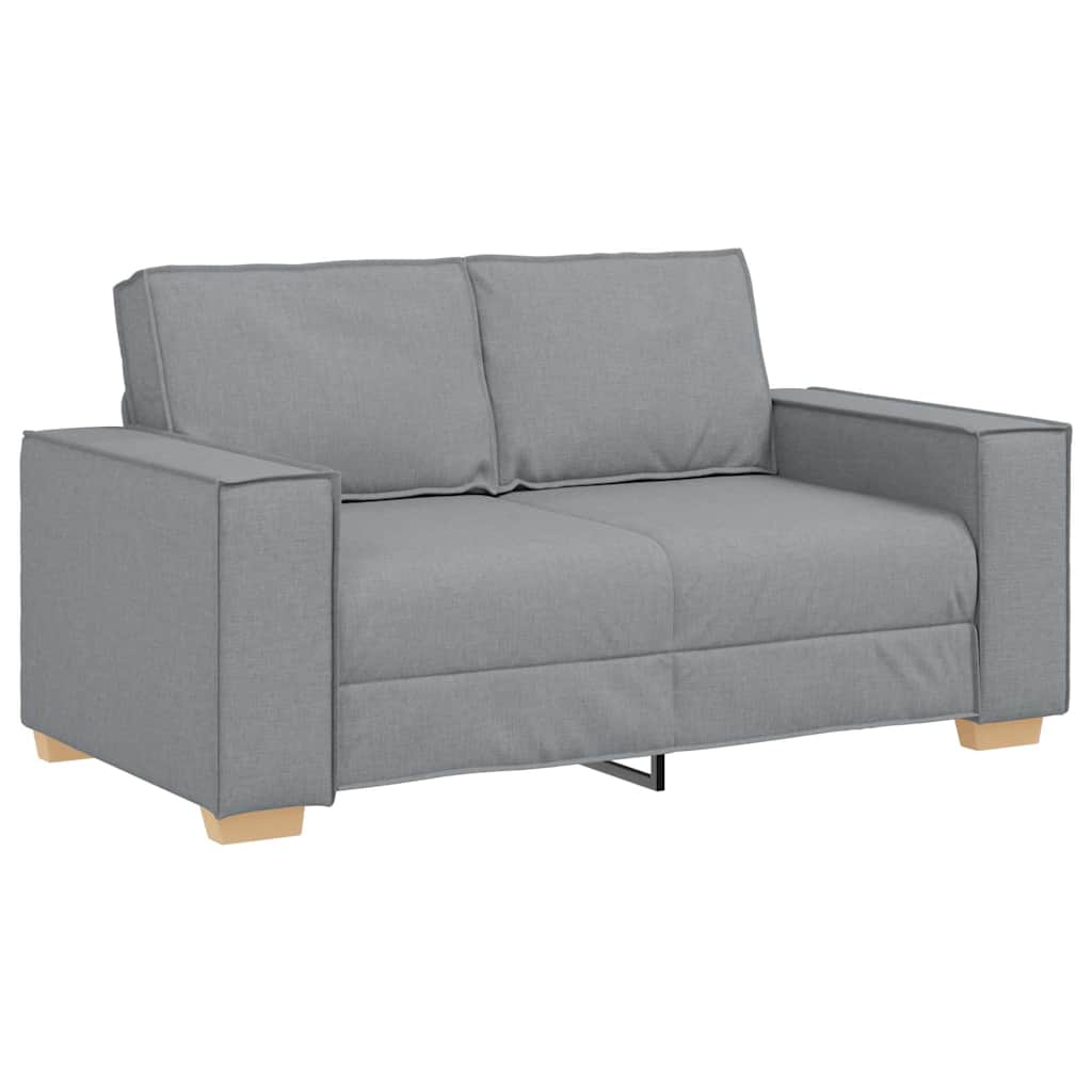 Bank 3 pcs Lichtgrijs 220 x 80 x 84 cm Linnen-mix stof is nu te koop bij PeponiXL, paradijselijk wonen!