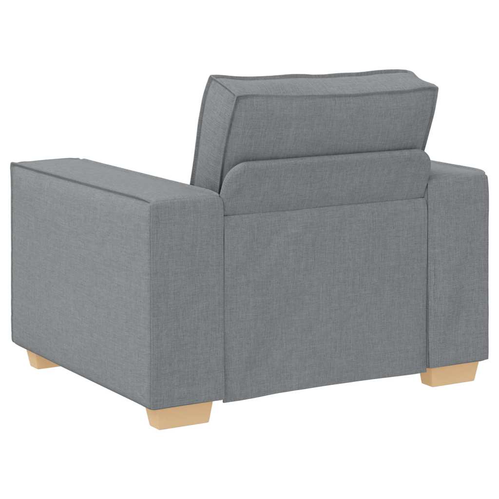 Bank 3 pcs Lichtgrijs 220 x 80 x 84 cm Linnen-mix stof is nu te koop bij PeponiXL, paradijselijk wonen!