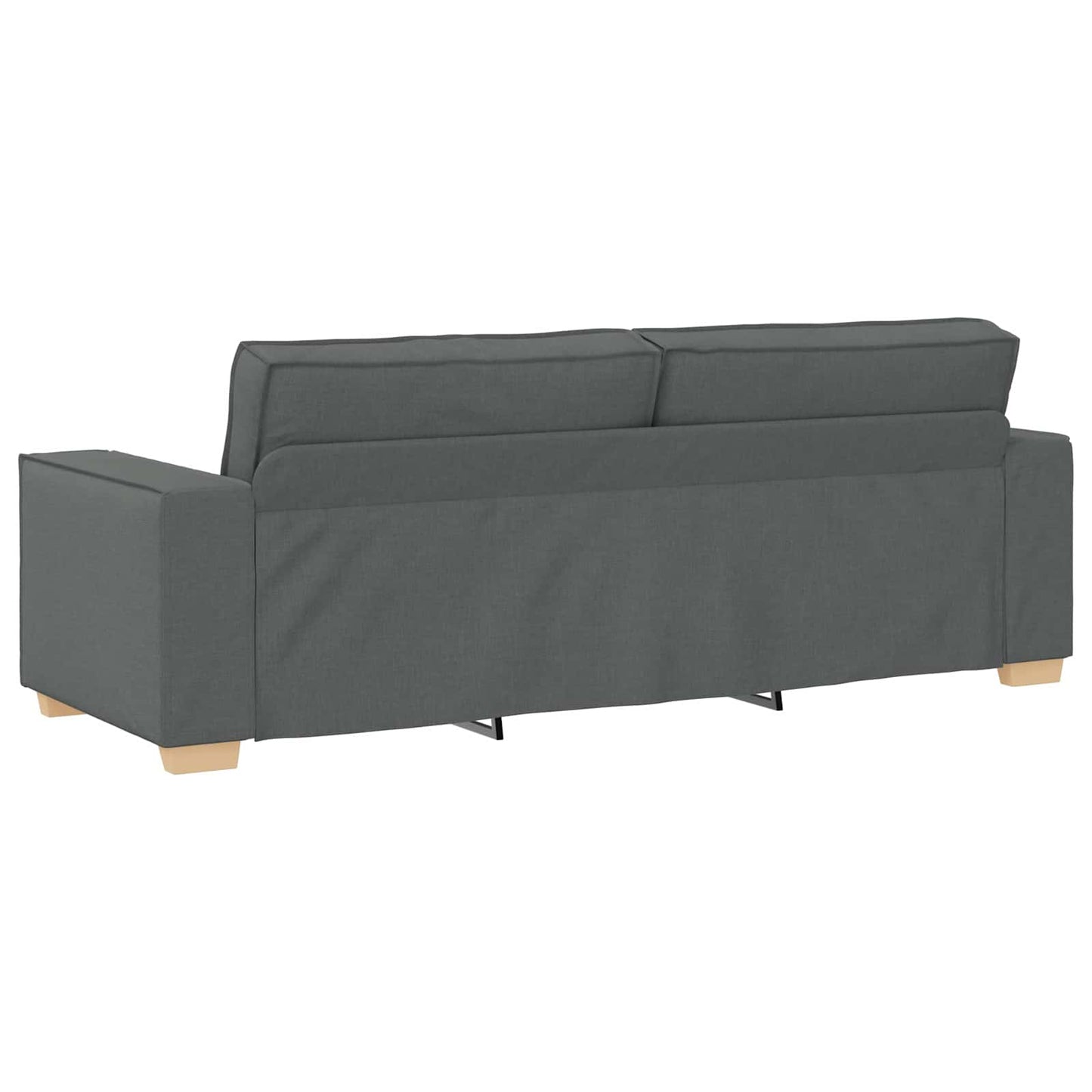 Bank 3 pcs Donkergrijs 220 x 80 x 84 cm Linnen-mix stof is nu te koop bij PeponiXL, paradijselijk wonen!