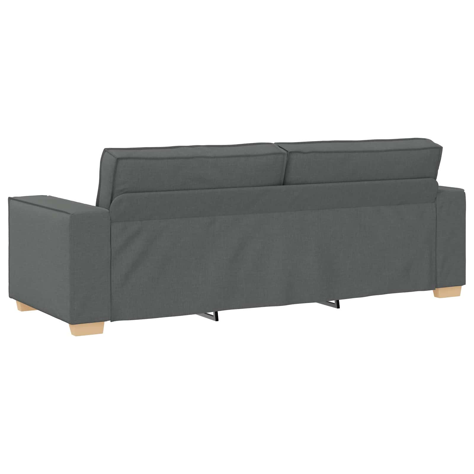 Bank 3 pcs Donkergrijs 220 x 80 x 84 cm Linnen-mix stof is nu te koop bij PeponiXL, paradijselijk wonen!